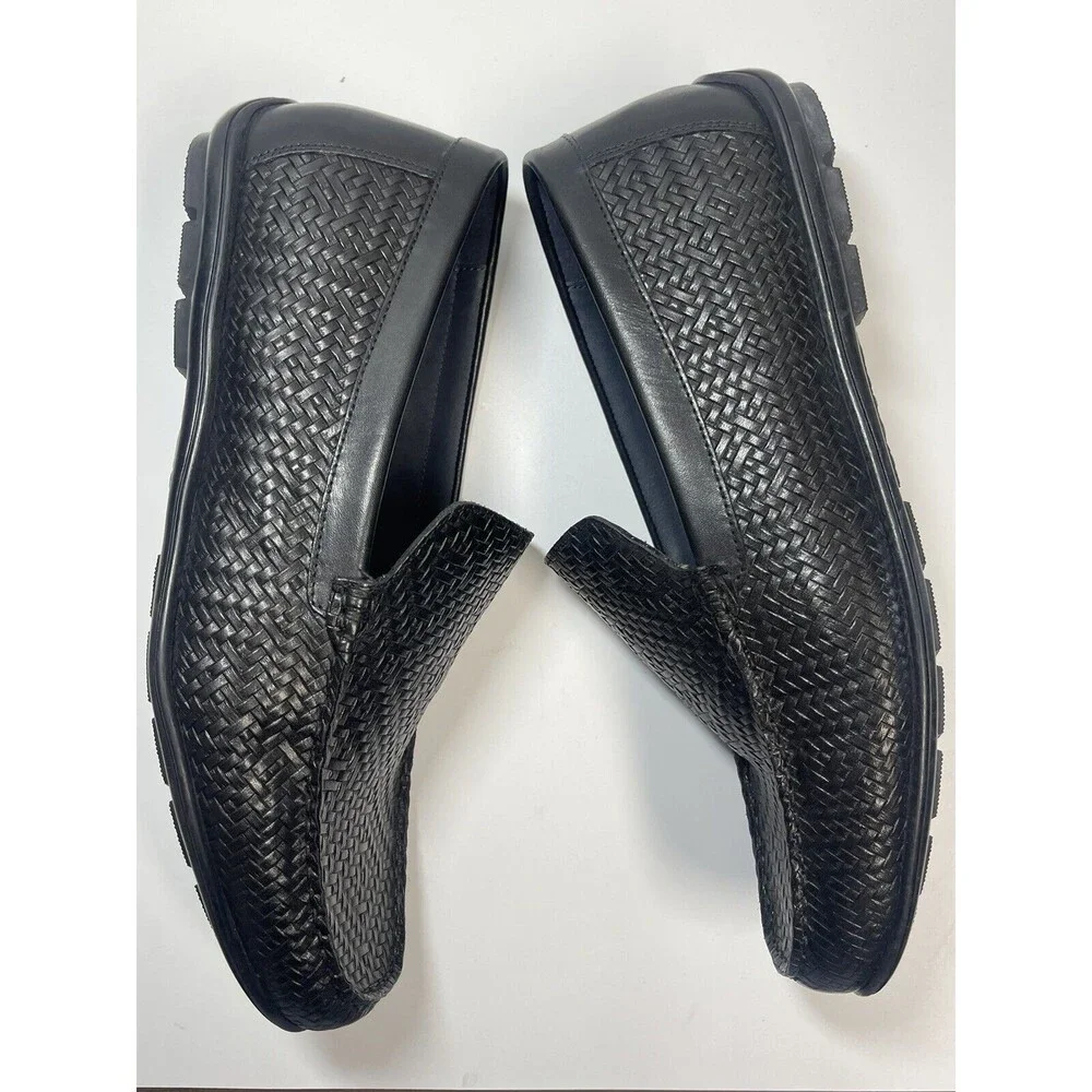 Thomas & Vine Carter Leather Driving Loafer In Black Sz 10.5 New W/O Tag